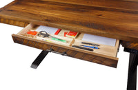 Loft Reclaimed Barnwood Lift Desk