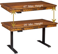 Loft Reclaimed Barnwood Lift Desk