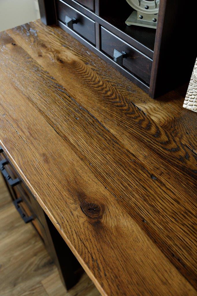 Loft Barnwood Desk w/Hutch