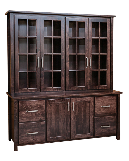 Eshton Glass Door Storage Credenza