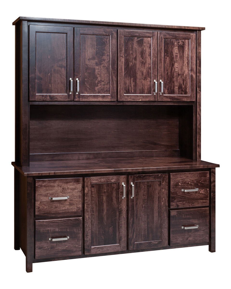 Eshton Storage Credenza w/Upper Wood Doors