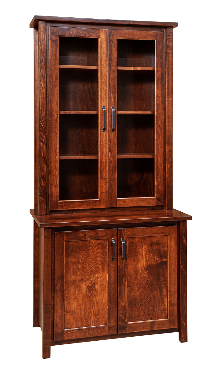 Eshton Glass Door Storage Bookcase