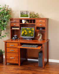 Eshton Single Pedestal Hutch Top Desk