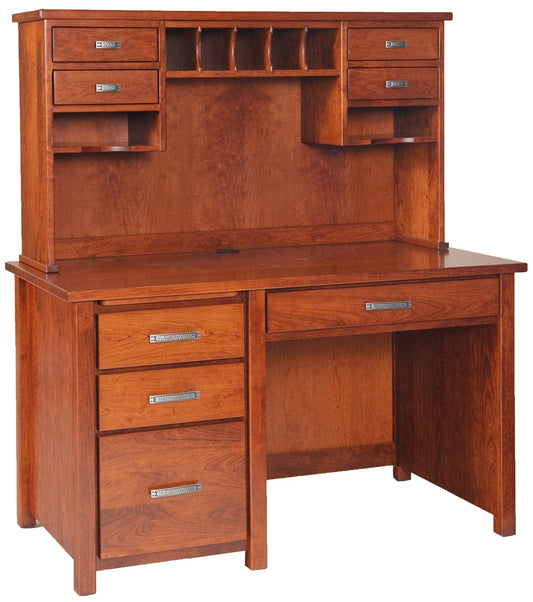 Eshton Single Pedestal Hutch Top Desk