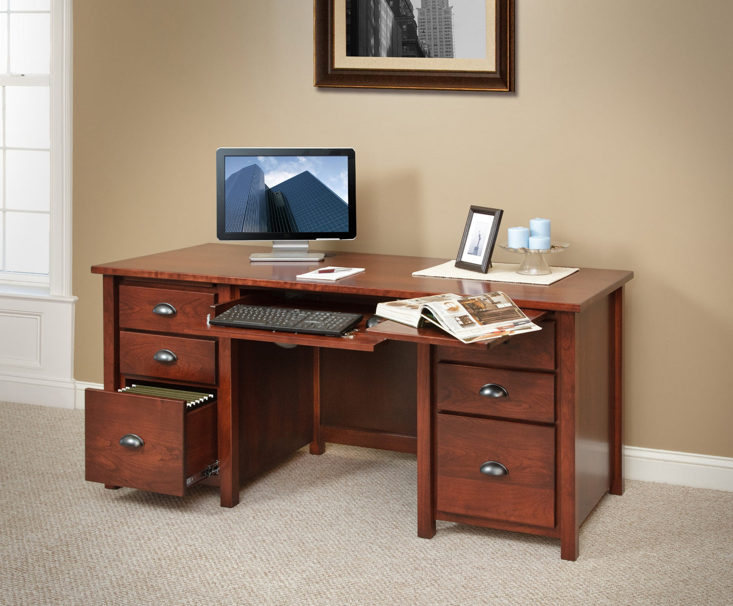 Eshton Double Pedestal Desk