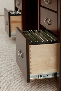 Eshton Double Pedestal Desk w/Hutch
