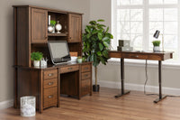 Eshton Double Pedestal Desk w/Hutch
