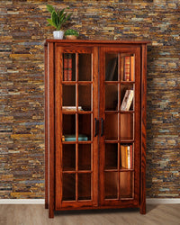 Eshton 5' Glass Door Bookcase