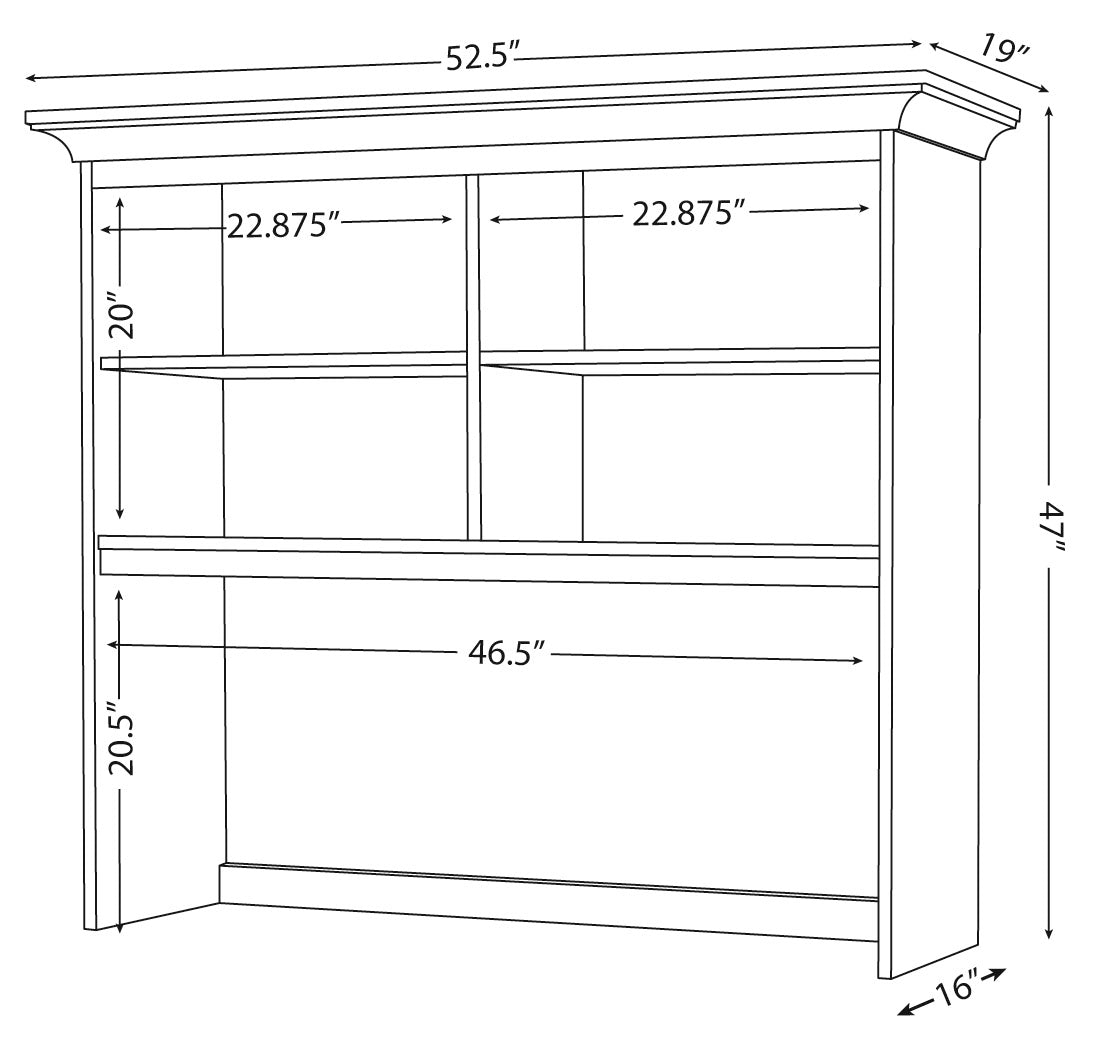 Eshton Hutch Top L-Shaped Desk