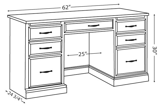 Harrington Hutch Top Desk