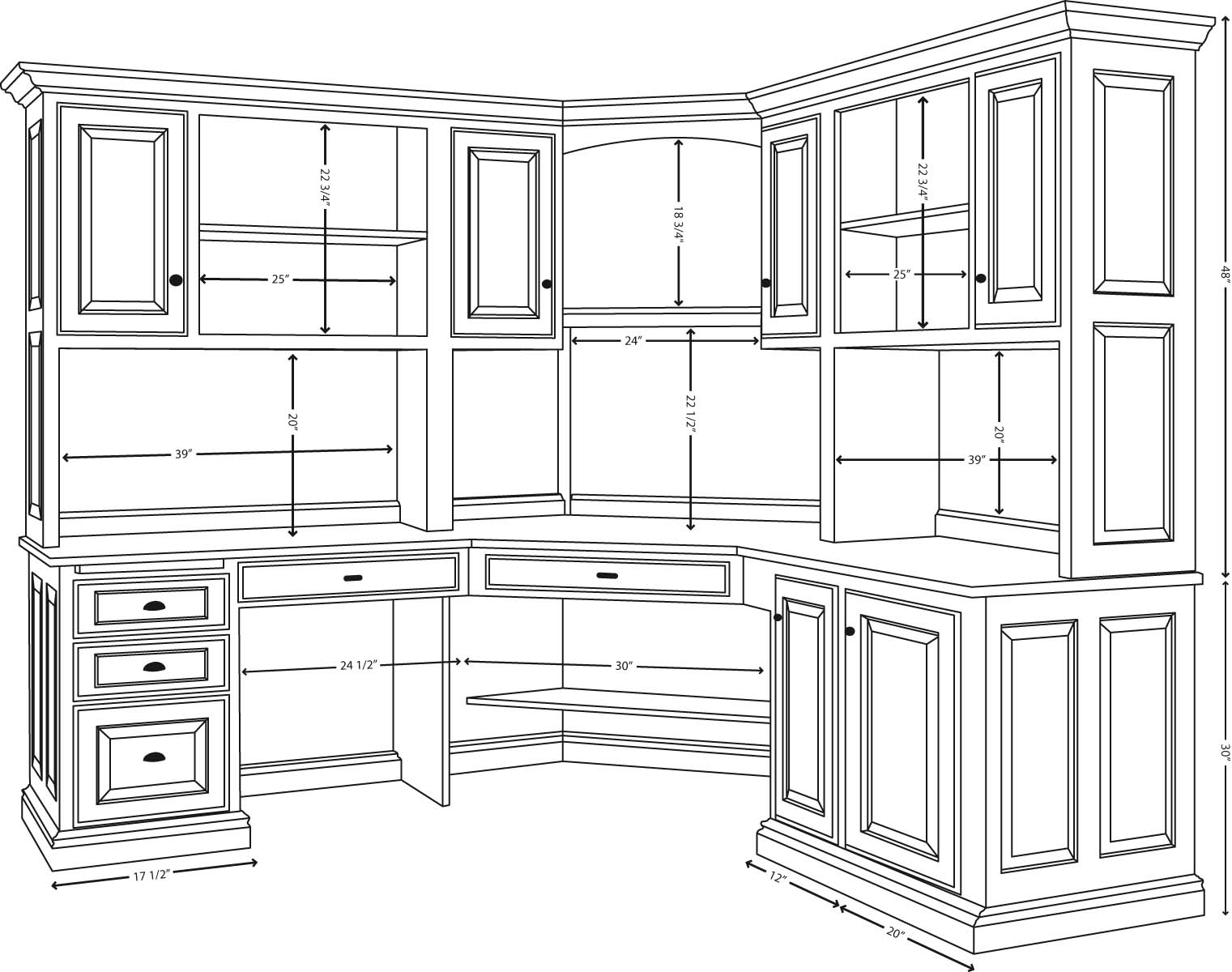 Office Pro Executive Corner Desk