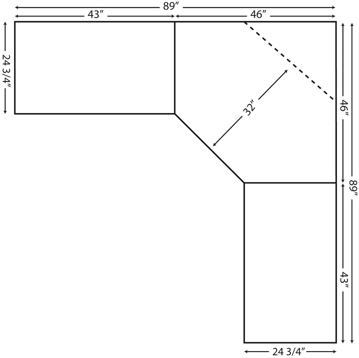 Office Pro Executive Corner Desk