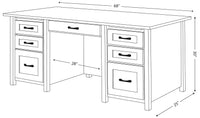 Shelton Double Pedestal Desk