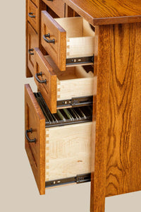 Shelton Double Pedestal Desk w/Hutch