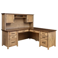 Shelton Hutch Top Corner Desk