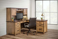 Shelton Hutch Top Corner Desk