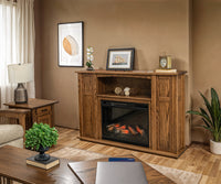 Mission Electric Storage Fireplace Mantel