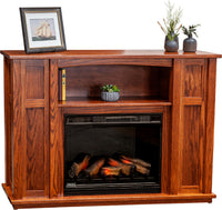 Mission Electric Storage Fireplace Mantel