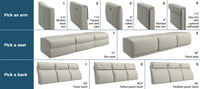 Art of Options Reclining Sectional