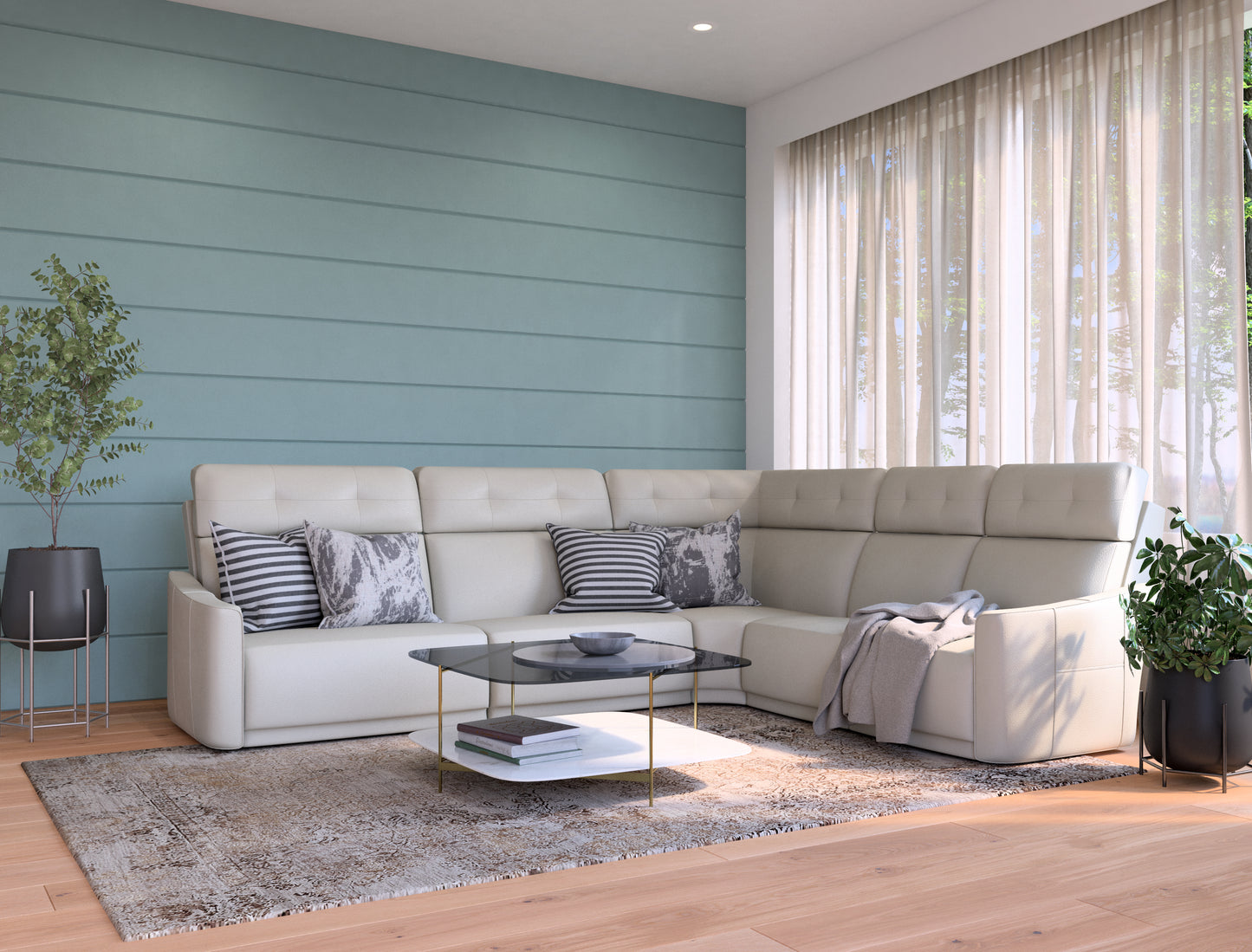 Art of Options Reclining Sectional