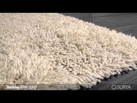 Berkley Cream Wool Shag Rug