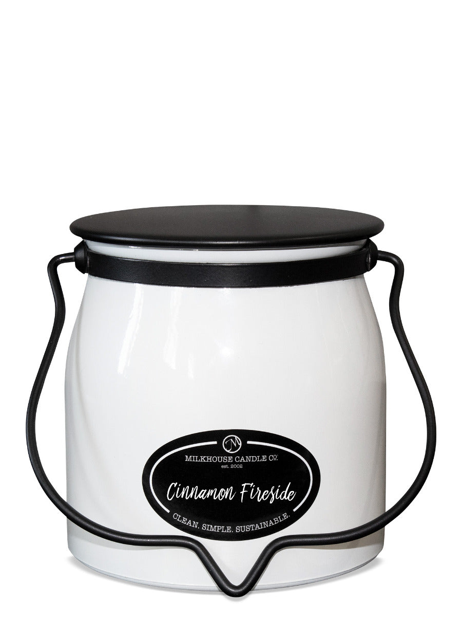 Cinnamon Fireside Jar Candle-16 Ounce