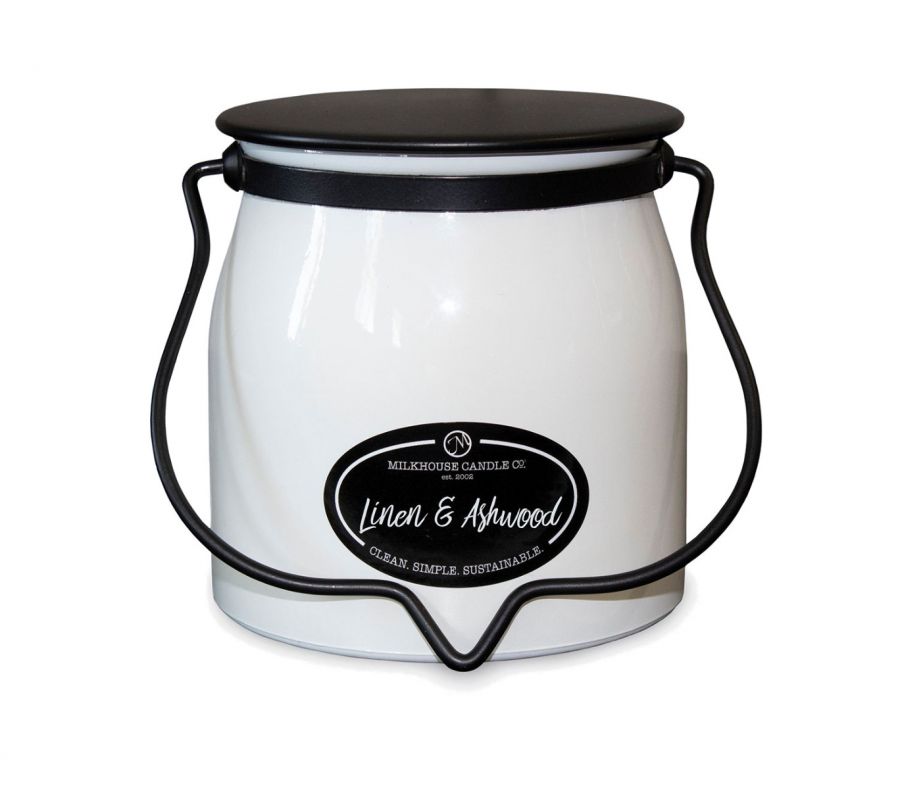 Linen & Ashwood Jar Candle