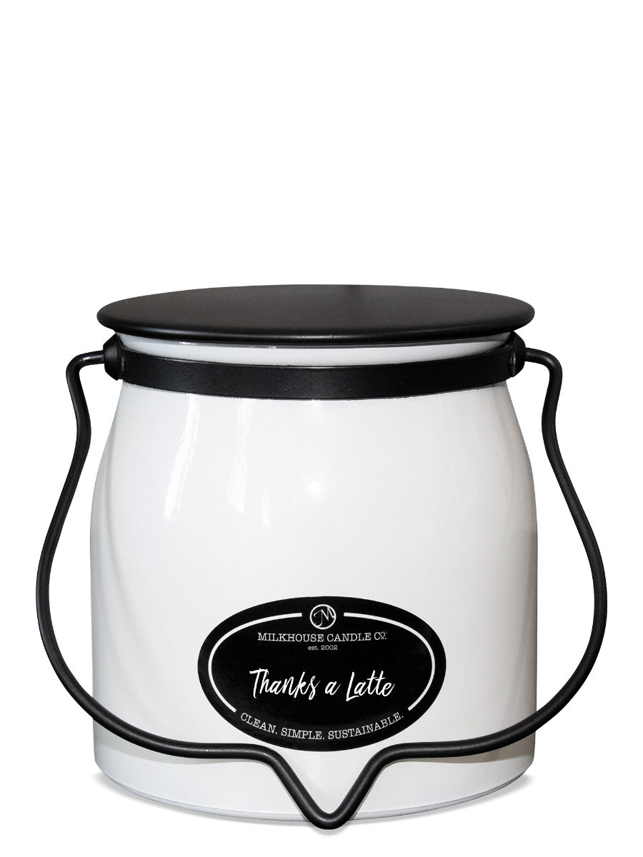 Thanks A Latte Jar Candle-16 Ounce