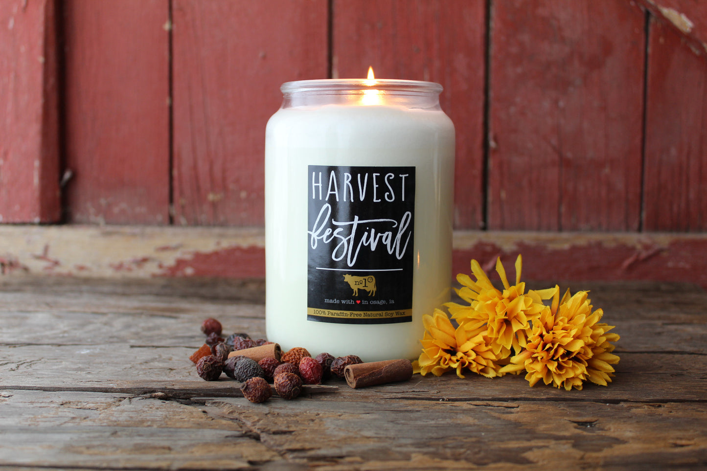 Harvest Festival 26 Ounce Farmhouse Apothecary Jar Candle