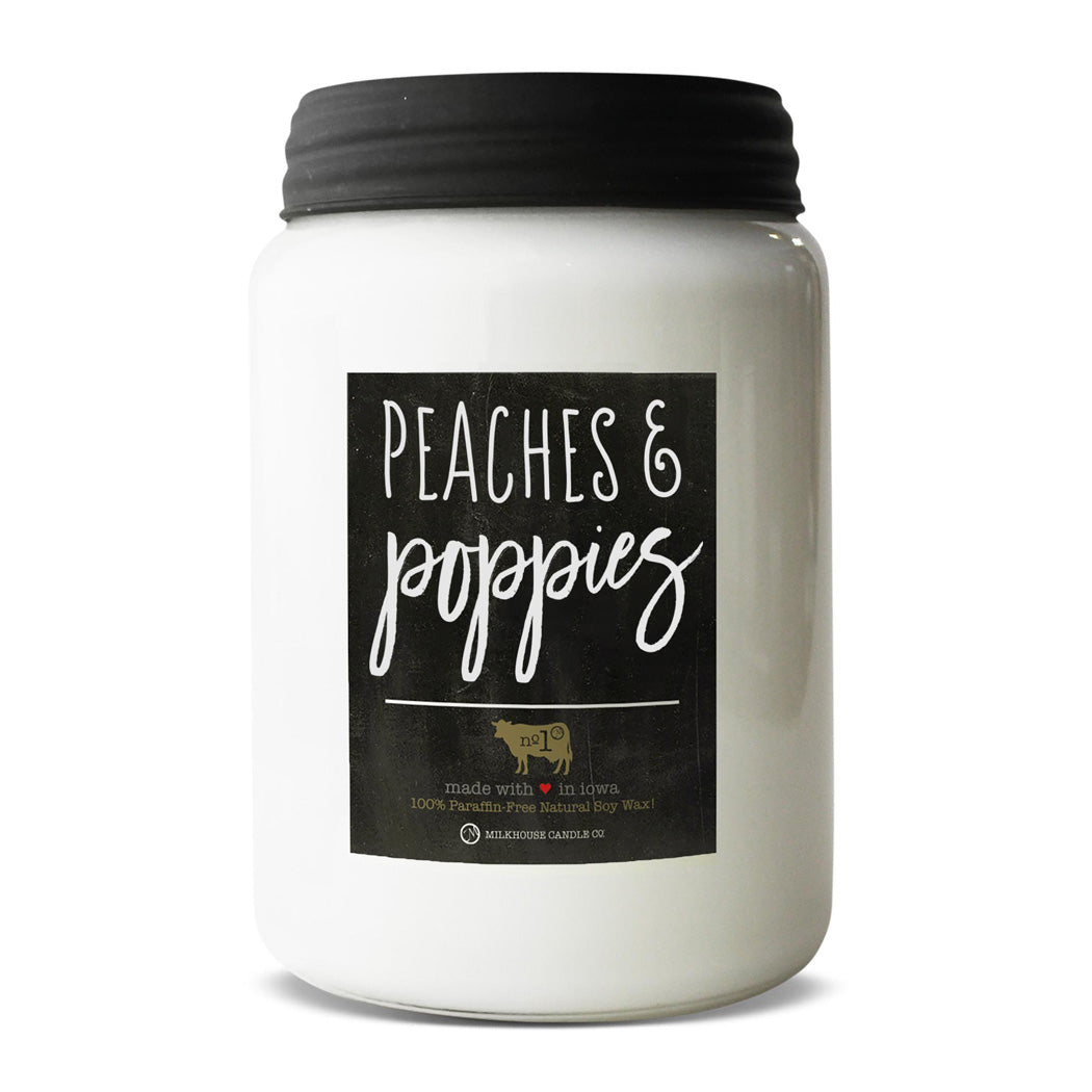 Peaches & Poppies Soy Candle