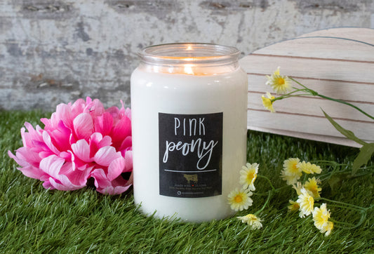 Pink Peony 26 Ounce Farmhouse Soy Candle