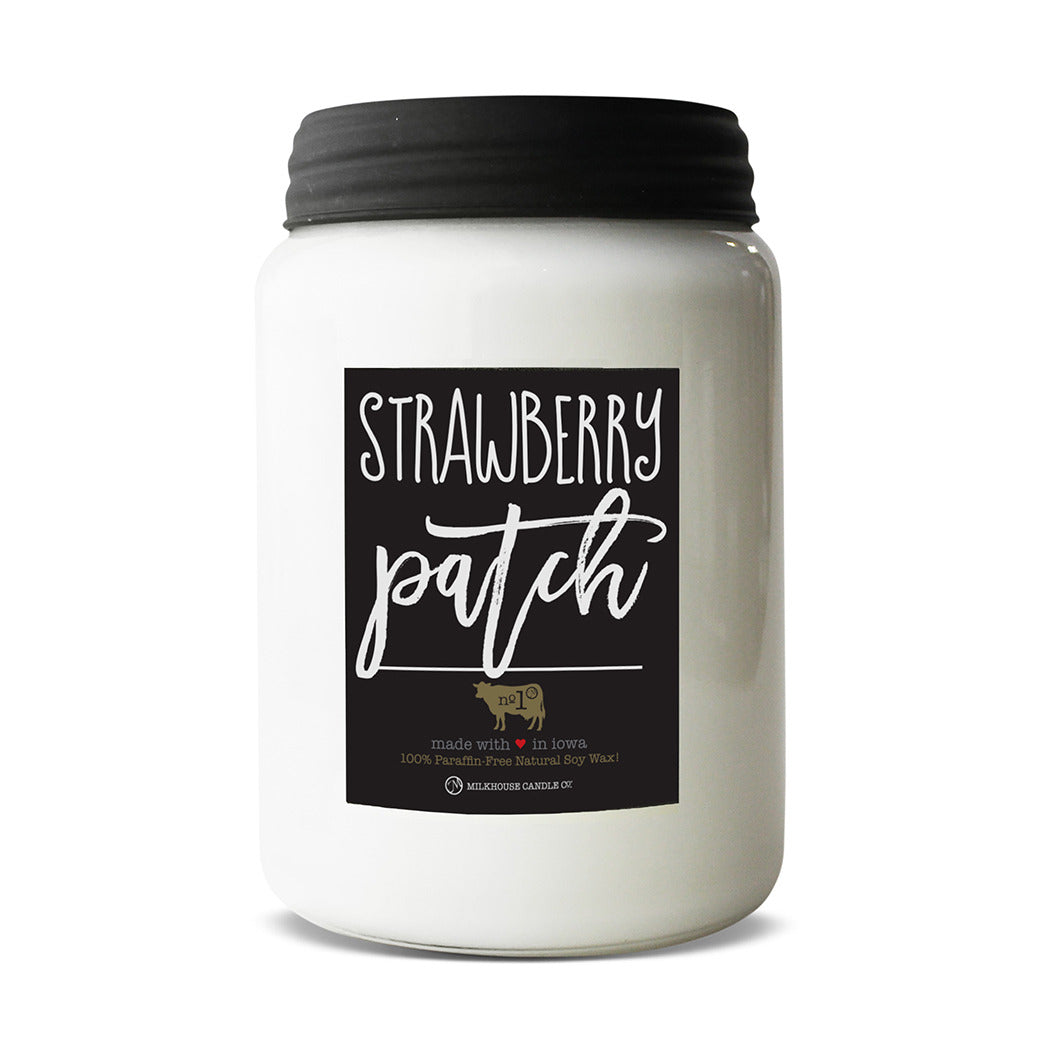 Strawberry Patch Scented Jar Candle