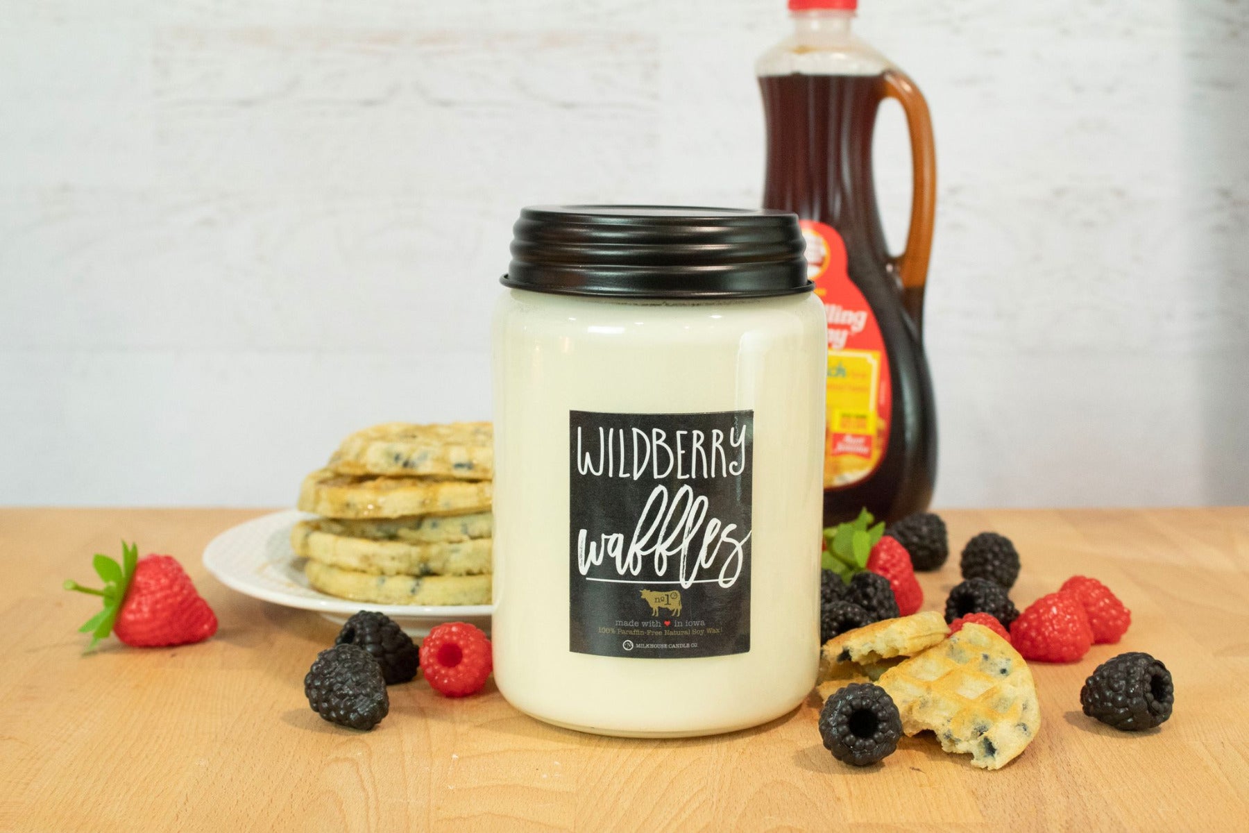 Wildberry Waffles 26 Ounce Farmhouse Apothecary Jar Candle