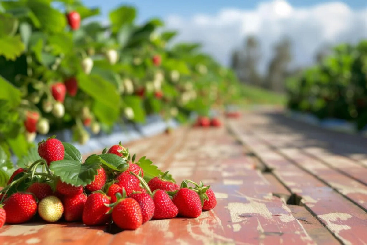 Strawberry Patch Scented Jar Candle