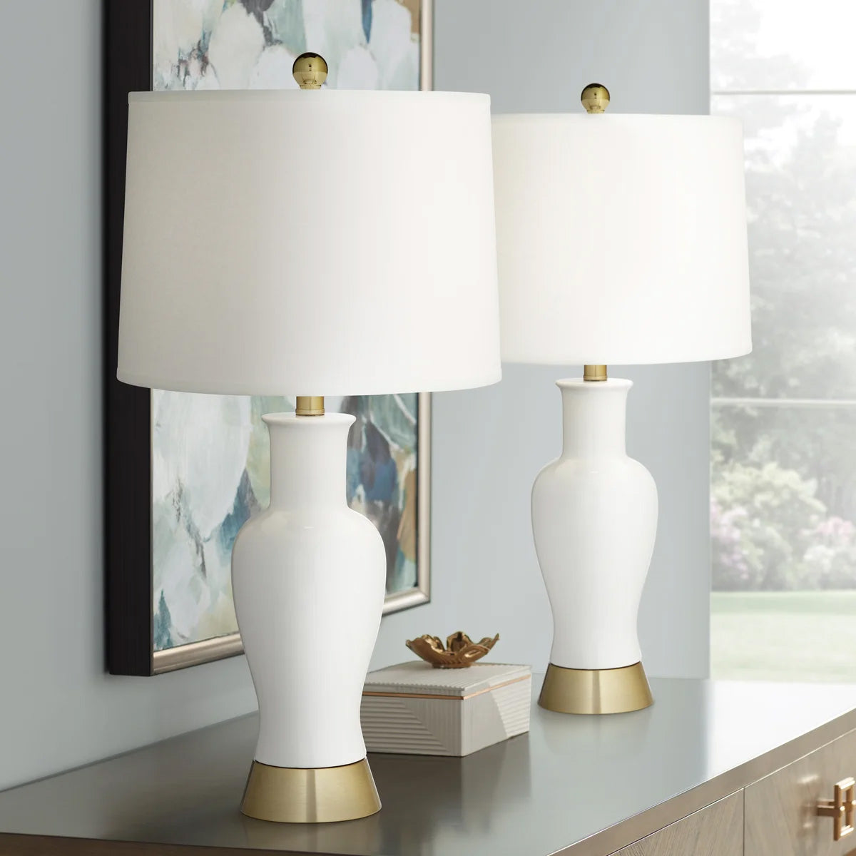 Olympia Two Pack Table Lamp Set