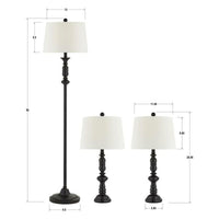 Tripoli 3-Pack Lamp Set