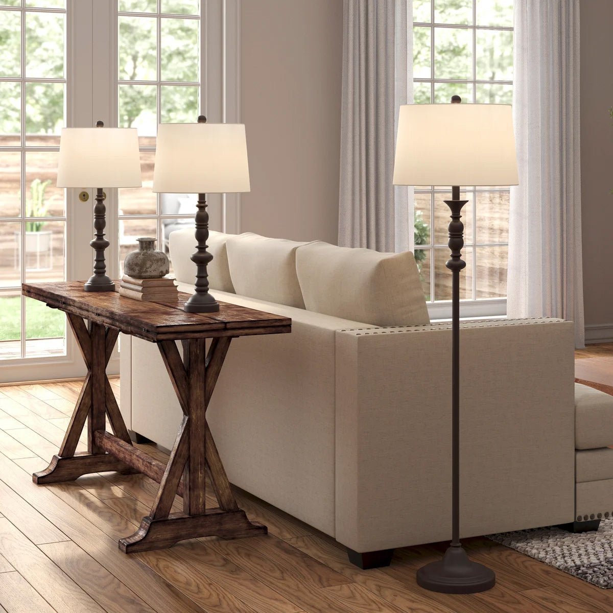 Tripoli 3-Pack Lamp Set