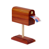 Handcrafted Cedar Mailbox Stamp Roll Dispenser