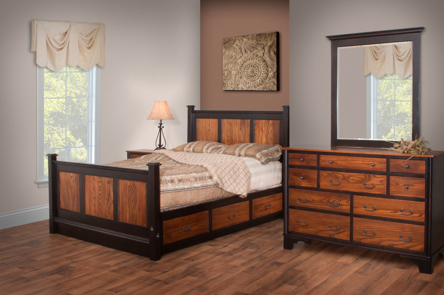 Yorktowne Double Dresser w/Mirror