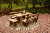 Mission Poly Bench with Back