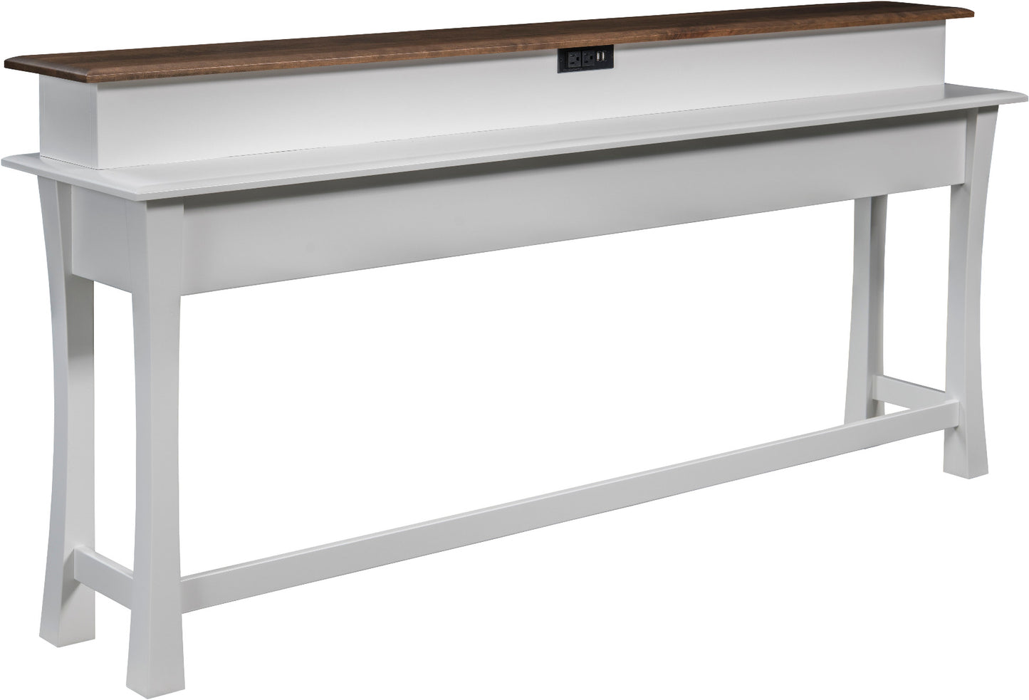 Bellville Step-Top Sofa Console w/Charging Station