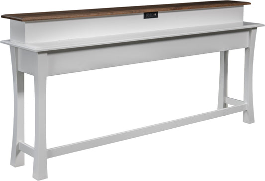 Bellville Step-Top Sofa Console w/Charging Station