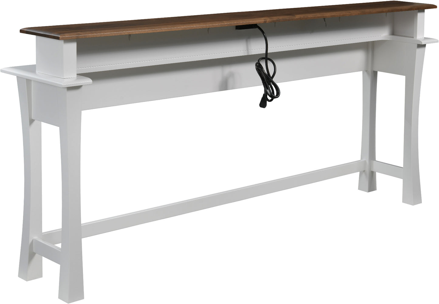 Bellville Step-Top Sofa Console w/Charging Station