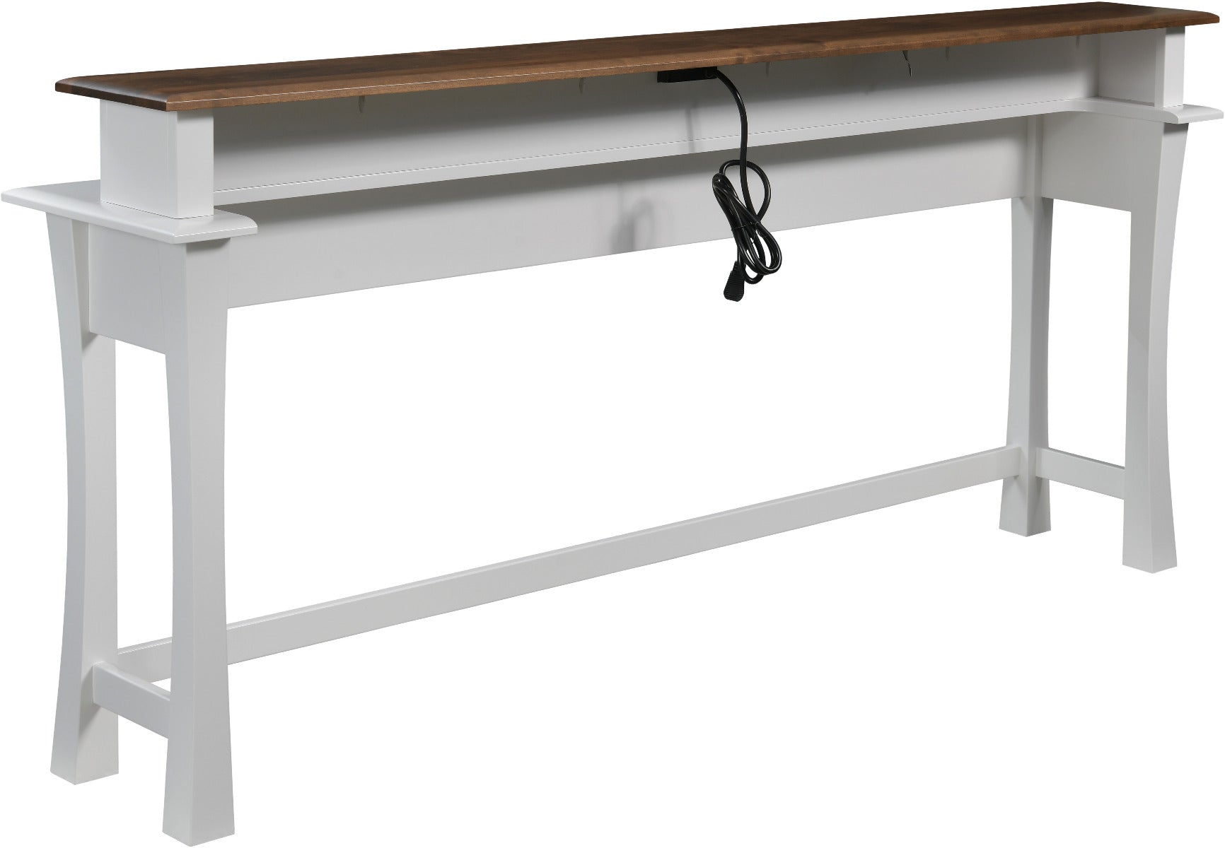 Bellville Step-Top Sofa Console w/Charging Station