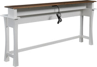 Bellville Step-Top Sofa Console w/Charging Station