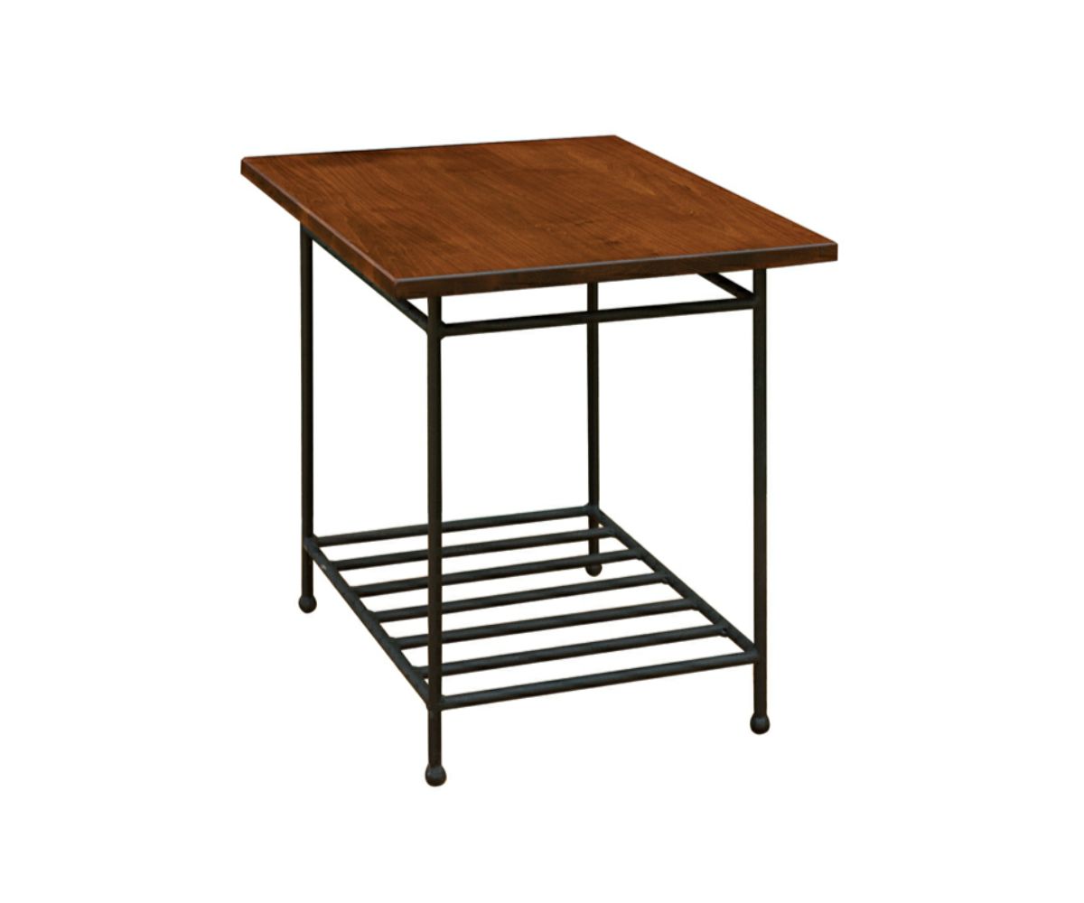 Bradford Metal & Wood End Table