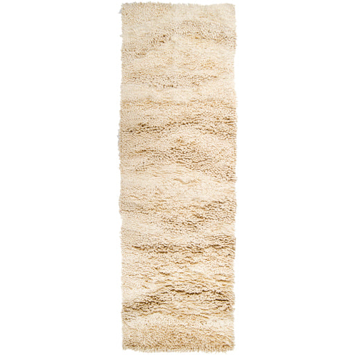 Berkley Cream Wool Shag Rug