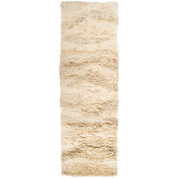 Berkley Cream Wool Shag Rug
