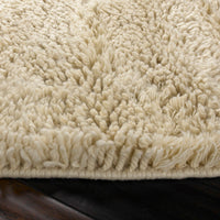 Berkley Cream Wool Shag Rug