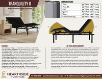 Tranquility II Adjustable Base